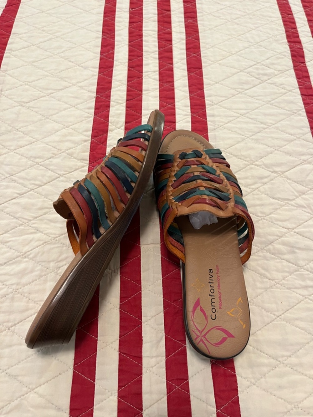 Comfortiva Hurache Multi Color Slides